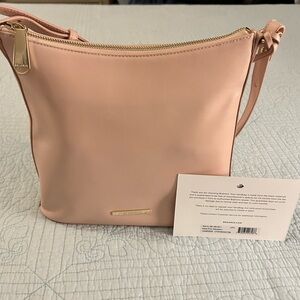 🌸 BRAHMIN KATIE CROSSBODY PINK GALVESTON Smooth Leather RARE!! excellent Used